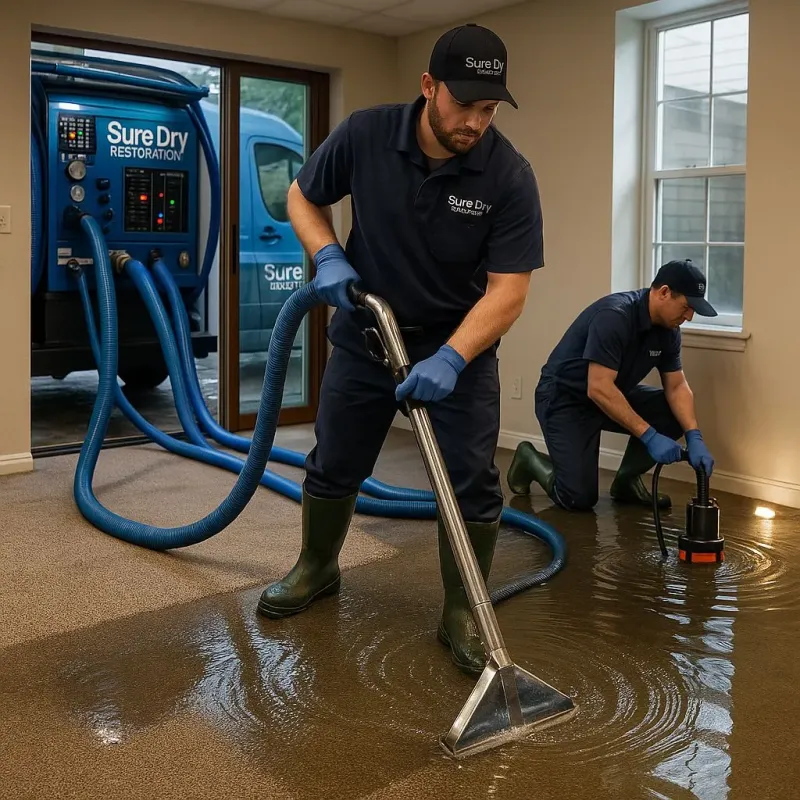Water Extraction and Removal process in Burton, MI